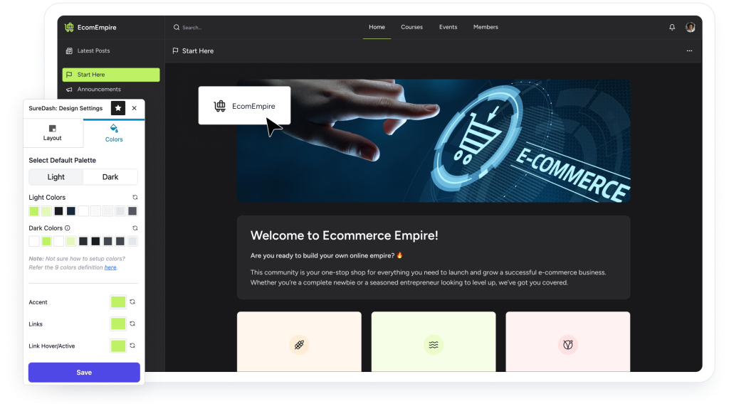 Customization & Branding make your community look & feel like your brand